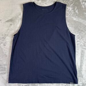 NOBULL Tank Top Mens XL Navy Blue Athletic Gym Workout Training Minimalist
